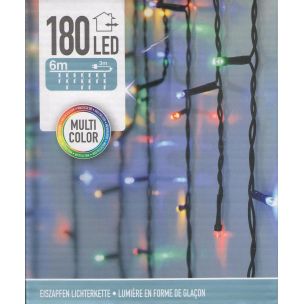 LED svietiaci záves 180 Led farebný 5,85 m