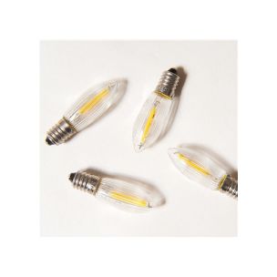 Náhradná LED Filament žiarovka pre 7 ramenný svietnik 34V/0,2W - číra