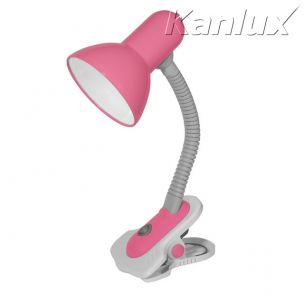Štipcová stolná lampa SUZI HR-60-PK - Ružová