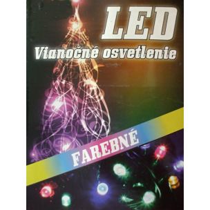 LED-100 - vianočná reťaz farebná - 100 ks - 8,5 m