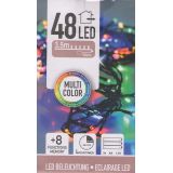 LED reťaz 48 LED farebná na batérie - 3,5 m
