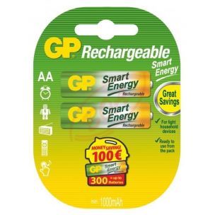 Nabíjacia batéria GP Smart Energy 1,2 V - 1000 mAh NiMH - blister - 2 ks/AA
