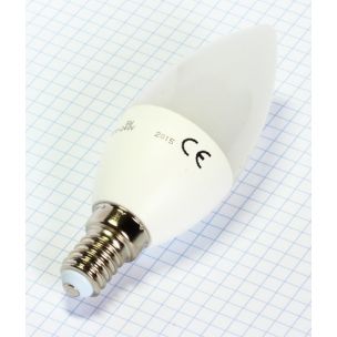 LED žiarovka 5W / E14 sviečka teplá biela