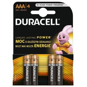 batéria Duracell AAA/LR03/1,5V-alkalická 4-pack