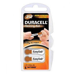 batéria Duracell 312 - 6pack