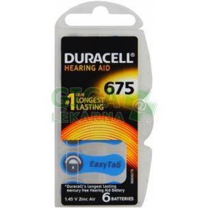 batéria Duracell 675 - 6pack