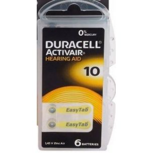 batéria Duracell Activair 10 - 6pack